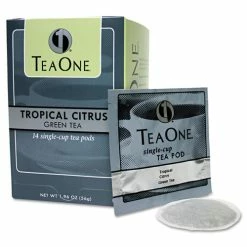 Brand new 🤩 Tea One® Tea Pods, Tropical Citrus Green, 14/Box 👏