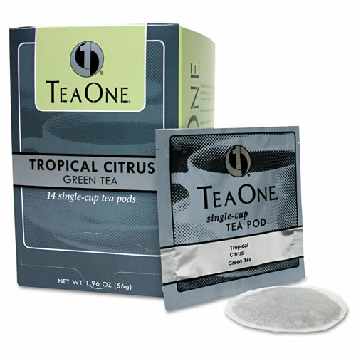 Brand new 🤩 Tea One® Tea Pods, Tropical Citrus Green, 14/Box 👏