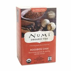 Deals 😍 Numi® Organic Teas And Teasans, 1.71 Oz, Rooibos Chai, 18/Box 🛒