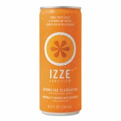 New 🎁 IZZE® Fortified Sparkling Juice, Clementine, 8.4 Oz Can, 24/Carton 😉