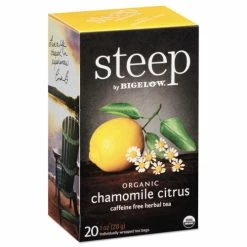 Best Pirce ⭐ Bigelow® Steep Tea, Chamomile Citrus Herbal, 1 Oz Tea Bag, 20/Box 👍