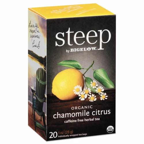 Best Pirce ⭐ Bigelow® Steep Tea, Chamomile Citrus Herbal, 1 Oz Tea Bag, 20/Box 👍