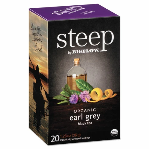 Buy ⌛ Bigelow® Steep Tea, Earl Grey, 1.28 Oz Tea Bag, 20/Box 👏