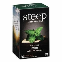 Discount 🧨 Bigelow® Steep Tea, Mint, 1.41 Oz Tea Bag, 20/Box ✔️