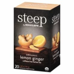 Budget 😀 Bigelow® Steep Tea, Lemon Ginger, 1.6 Oz Tea Bag, 20/Box 😍
