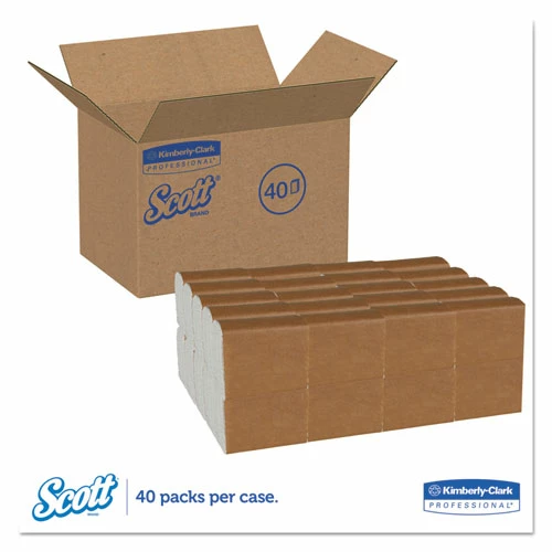 Hot Sale ❤️ Scott® Tall-Fold Dispenser Napkins, 1-Ply, 7 X 13.5, White, 500/Pack, 20 Packs/Carton 🧨 - Image 3