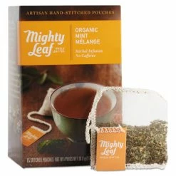 Promo 👍 Mighty Leaf® Tea Whole Leaf Tea Pouches, Organic Mint Melange, 15/Box ❤️