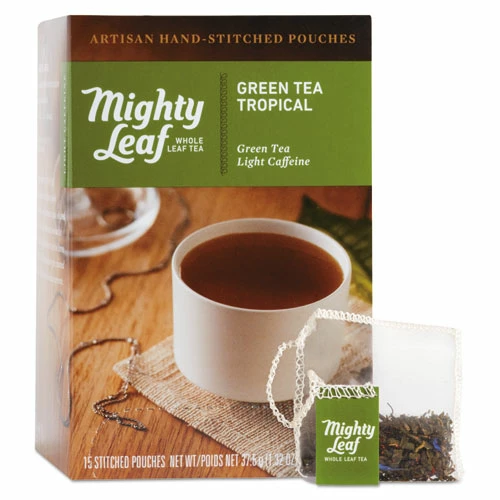 Best reviews of 🥰 Mighty Leaf® Tea Whole Leaf Tea Pouches, Green Tea Tropical, 15/Box ⭐