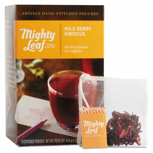 Wholesale 😍 Mighty Leaf® Tea Whole Leaf Tea Pouches, Wild Berry Hibiscus, 15/Box ⌛