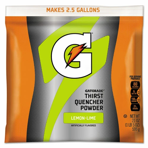 New 🌟 Gatorade® Original Powdered Drink Mix, Lemon-Lime, 21oz Packet, 32/Carton 💯