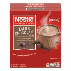 Cheap 😉 Nestlé® Hot Cocoa Mix, Dark Chocolate, 0.71 Oz, 50/Box 👍