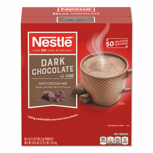 Cheap 😉 Nestlé® Hot Cocoa Mix, Dark Chocolate, 0.71 Oz, 50/Box 👍