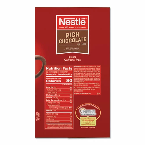 Best deal ✔️ Nestlé® Hot Cocoa Mix, Rich Chocolate, .71oz, 50/Box 🎁 - Image 2