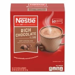 Deals 🎉 Nestlé® Hot Cocoa Mix, Rich Chocolate, 0.71 Oz Packets, 50/Box, 6 Box/Carton 👍