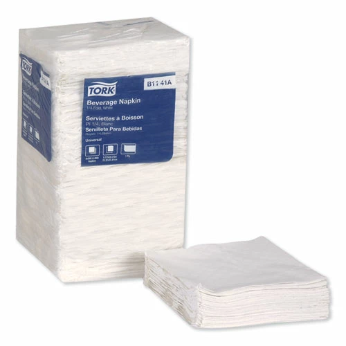 Promo 🤩 Tork® Universal Beverage Napkin, 1-Ply,9.13 X 9.13, 1/4 Fold, Poly-Pack, White, 4000/Carton 😉 - Image 5