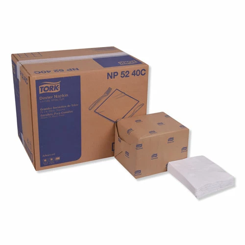 Top 10 👍 Tork® Advanced Dinner Napkins, 2-Ply, 15" X 16.25", White, 375/Pack, 8 Packs/Carton 🥰