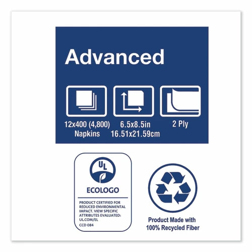 Hot Sale 💯 Tork® Xpressnap Interfold Dispenser Napkins, 2-Ply, 6.5" X 8.5", White, 6000/Carton 💯 - Image 4