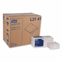 Discount 🧨 Tork® Universal Luncheon Napkins, 1-Ply, 13" X 11.5", 1/4 Fold, Poly-Pack, White 6000/Carton ✔️