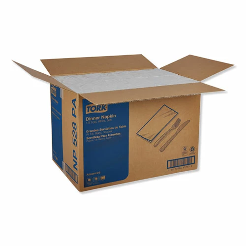 New 😍 Tork® Advanced Dinner Napkins, 2-Ply, 15" X 17", 1/8 Fold, White, 100/PK, 28 PK/CT 💯 - Image 4