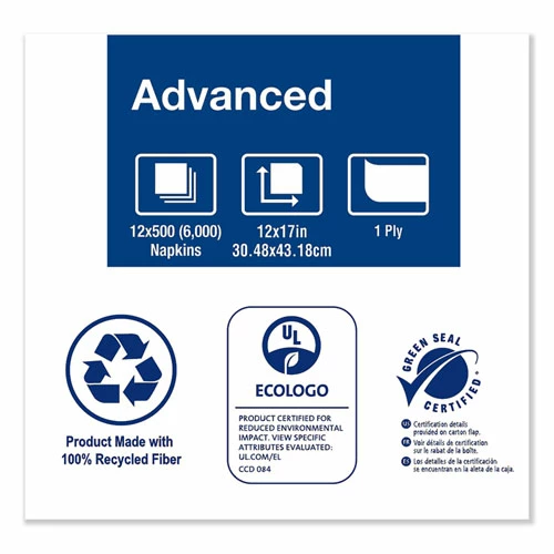 Deals ✨ Tork® Advanced Masterfold Dispenser Napkin, 1-Ply, 12" X 17", Natural, 500/PK, 12PK/CT 👏 - Image 4