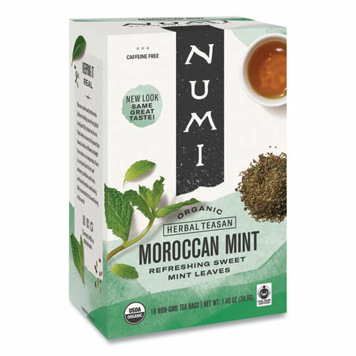 Wholesale 😍 Numi® Organic Teas And Teasans, 1.4 Oz, Moroccan Mint, 18/Box 😉