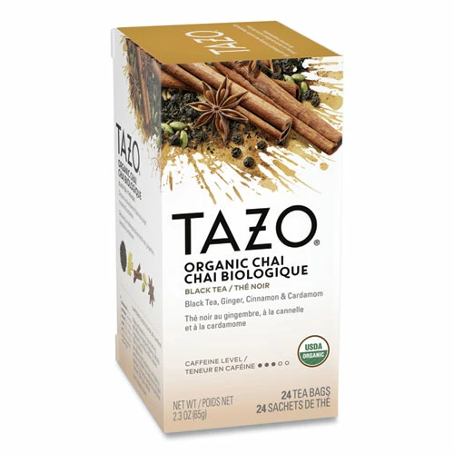 Hot Sale ⭐ Tazo® Chai Organic Black Tea, Filter Bag, 24/Box ⭐