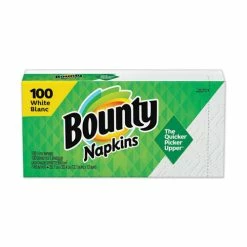 Wholesale 💯 Bounty® Quilted Napkins, 1-Ply, 12.1 X 12, White, 100/Pack, 20 Packs Per Carton 🔔