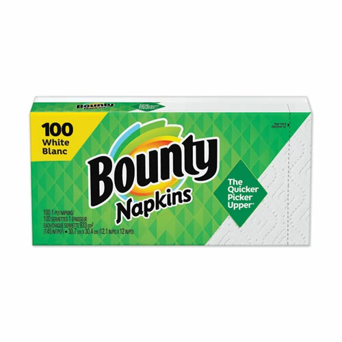 Wholesale 💯 Bounty® Quilted Napkins, 1-Ply, 12.1 X 12, White, 100/Pack, 20 Packs Per Carton 🔔