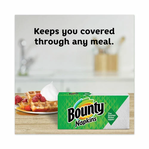 Wholesale 💯 Bounty® Quilted Napkins, 1-Ply, 12.1 X 12, White, 100/Pack, 20 Packs Per Carton 🔔 - Image 5