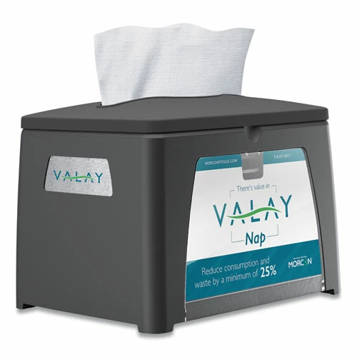 Brand new ⭐ Morcon Tissue Valay Table Top Napkin Dispenser, 6.5 X 8.4 X 6.3, Black 🌟