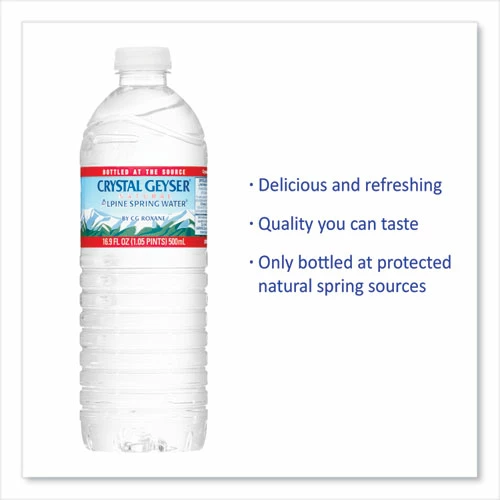 New ⌛ Crystal Geyser® Alpine Spring Water, 16.9 Oz Bottle, 24/Case ⭐ 7 New ⌛ Crystal Geyser® Alpine Spring Water, 16.9 Oz Bottle, 24/Case ⭐ - Image 7