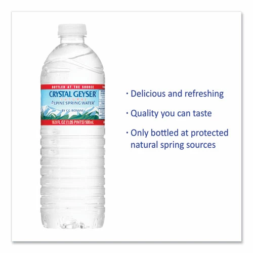 Best Pirce 👏 Crystal Geyser® Natural Alpine Spring Water, 16.9 Oz Bottle, 35/Carton 🛒 - Image 8