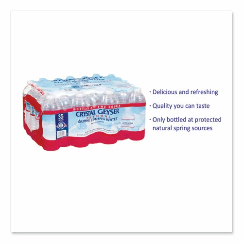 Best Pirce 👏 Crystal Geyser® Natural Alpine Spring Water, 16.9 Oz Bottle, 35/Carton 🛒 - Image 3