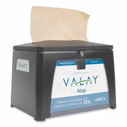 Brand new ⭐ Morcon Tissue Valay Table Top Napkin Dispenser, 6.5 X 8.4 X 6.3, Black 🌟 - Image 6