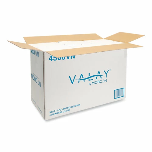 Coupon ❤️ Morcon Tissue Valay Interfolded Napkins, 2-Ply, 6.5 X 8.25, White, 500/Pack, 12 Packs/Carton 🥰 - Image 3