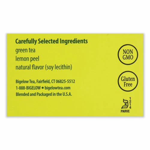 Best Sale ⭐ Bigelow® Green Tea With Lemon, Lemon, 0.34 Lbs, 28/Box ✨ - Image 2