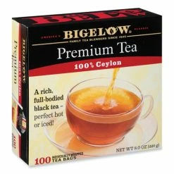 Flash Sale 🎁 Bigelow® Single Flavor Tea, Premium Ceylon, 100 Bags/Box 🌟