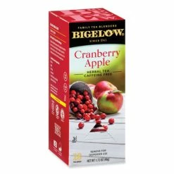 Best Sale 👏 Bigelow® Cranberry Apple Herbal Tea, 28/Box 🔥