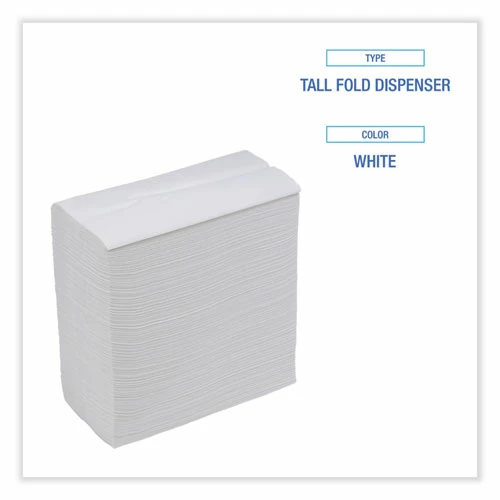 Promo ✨ Boardwalk® Tallfold Dispenser Napkin, 12" X 7", White, 500/Pack, 20 Packs/Carton 💯 - Image 4