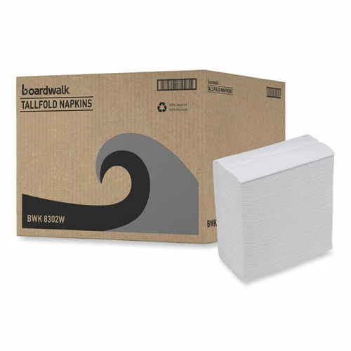 Promo ✨ Boardwalk® Tallfold Dispenser Napkin, 12" X 7", White, 500/Pack, 20 Packs/Carton 💯 - Image 9