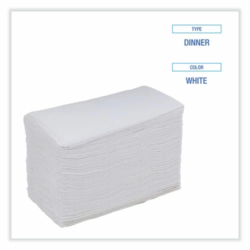 Outlet 🎁 Boardwalk® Dinner Napkin, 2-Ply, 17 X 15, White, 100/Pack, 30 Packs/Carton 🔥 - Image 4